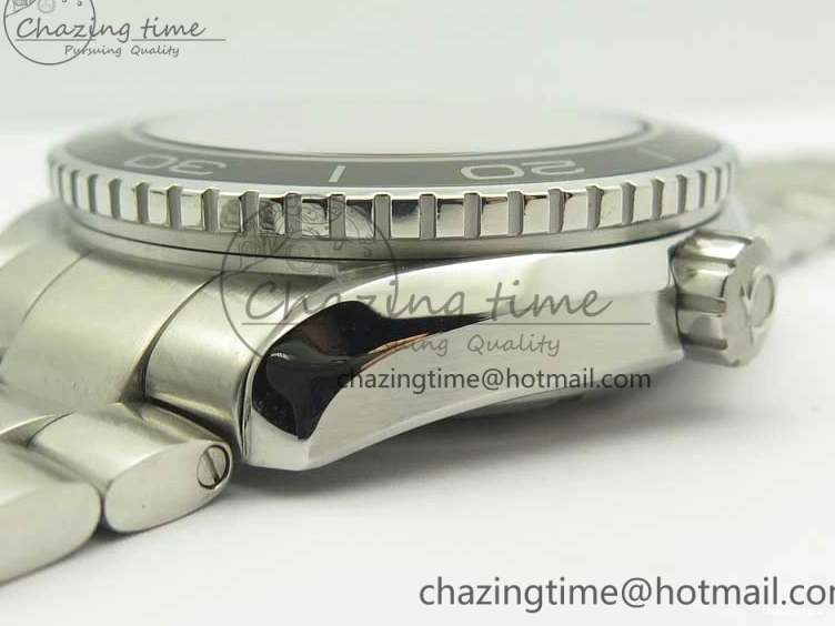 0208 EyeCatching Planet Ocean Professional Ceramic Bezel 45.5mm 1:1 VSF Best Edition Silver Markers on SS Bracelet A8500 Super Clone 8050